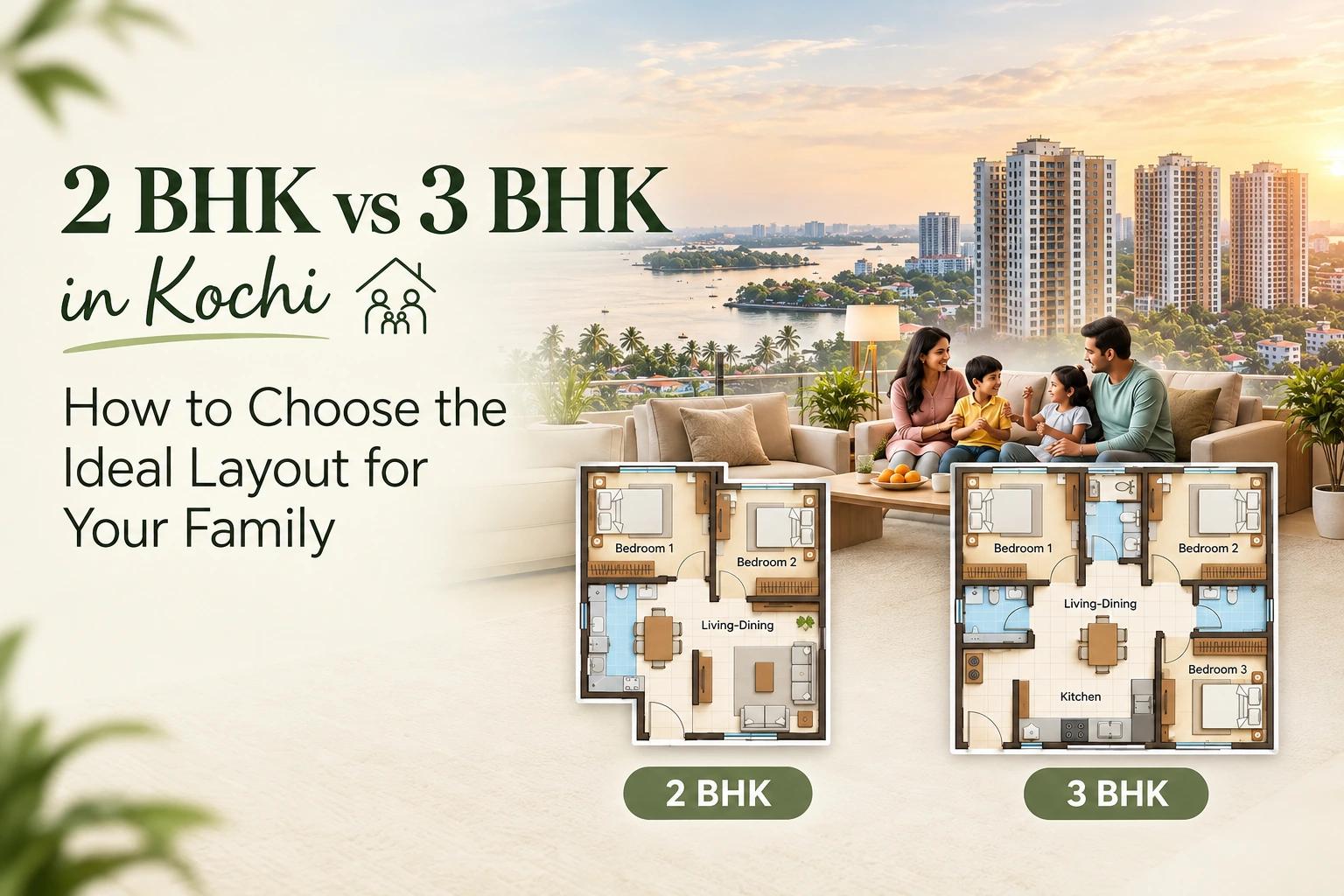 2 BHK vs 3 BHK in Kochi: How to Choose the Ideal Layout for Your Family?