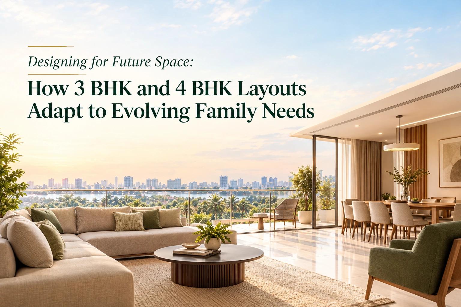 Designing for Future Space: How 3 BHK and 4 BHK Layouts Adapt to Evolving Family Needs