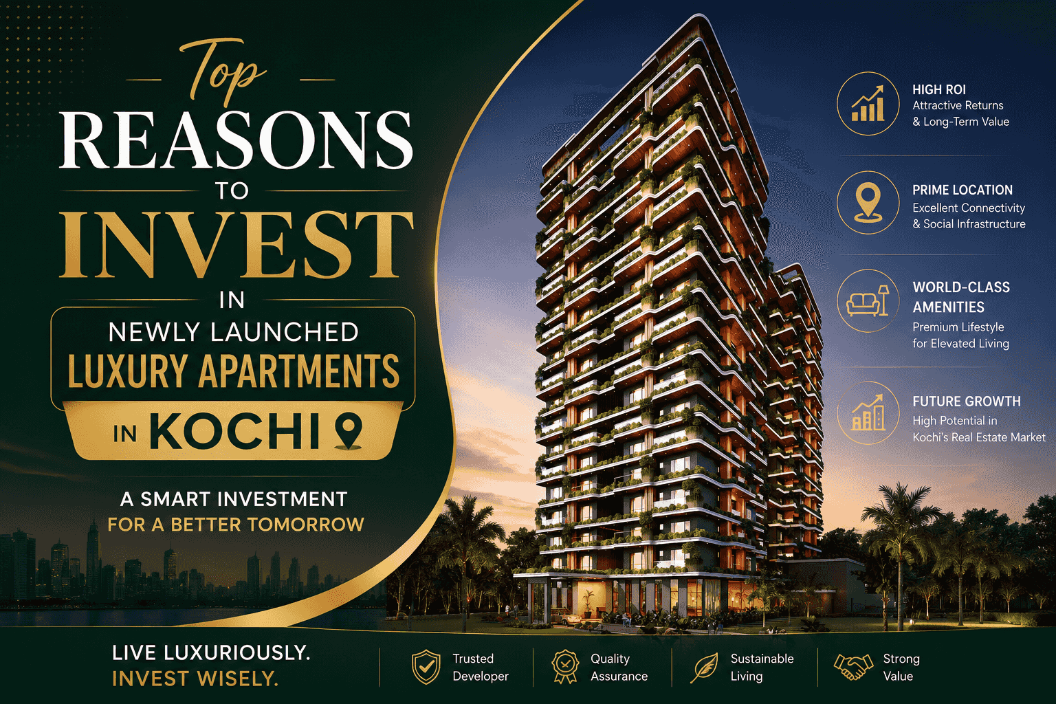 Top Reasons to Invest in Newly Launched Luxury Apartments in Kochi